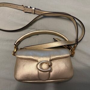 Coach Pillow Tabby 20 in Gold